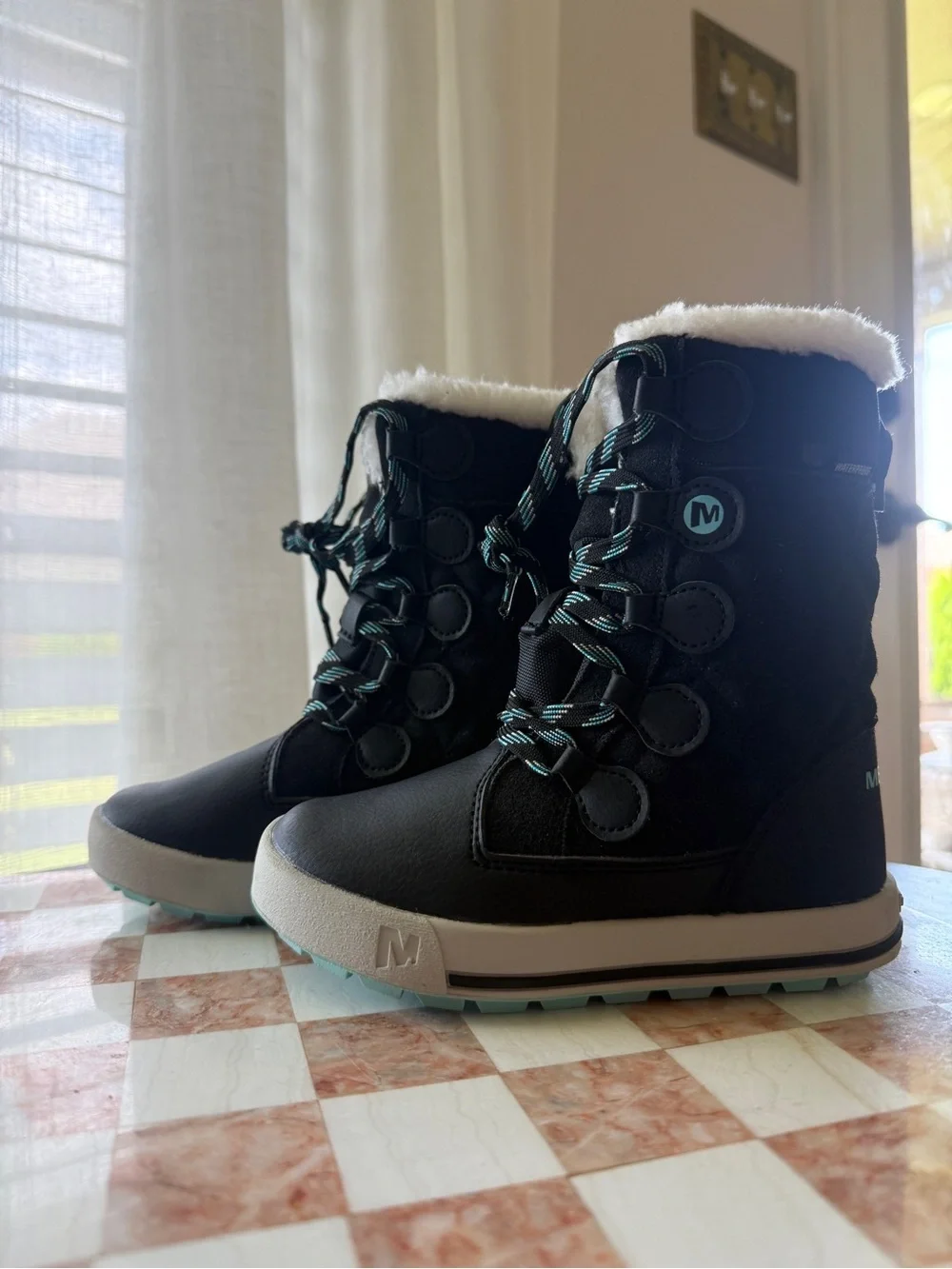 Merrell Navy Kids Winter Boots